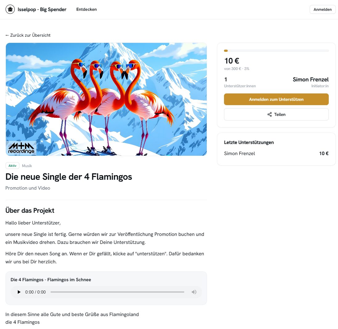 Big Spender — Kampagne mit Belohnungen